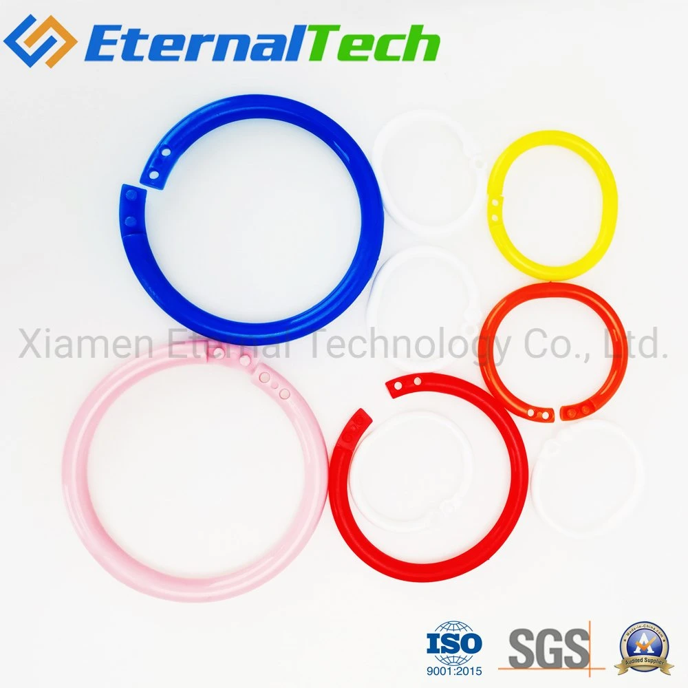 Wholesale Colored Plastic Circle Open Binding Rings Book Ring Card Ring Open Photo Album