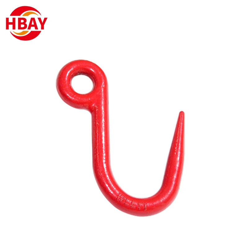 Customized One Ton Painted Color G80 Steel Pipe Lifting Hook