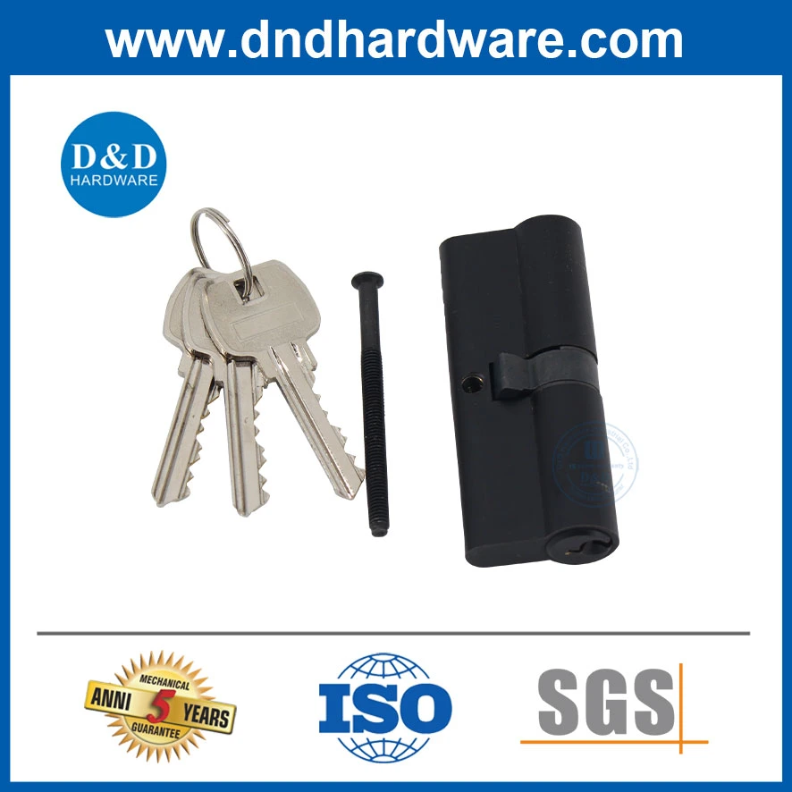 Matt Black Mortise Door Lock Double Cylinder Hardware for Safety