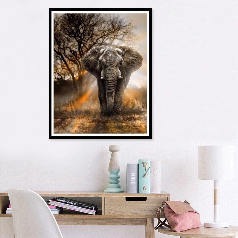 2019 Decoração por grosso Diamond Elefante Pintura 5D DIY Diamond Pintura venda produtos quentes