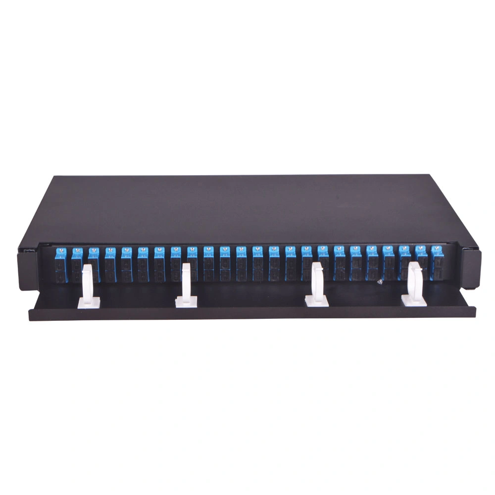 FTTH Rack-Mounted 48 Port Fiber Optic ODF with Sc Connectors