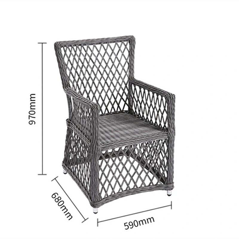 Garden Balcony Furniture Leisure Table and Chair Rattan Chair Three-Piece Suit