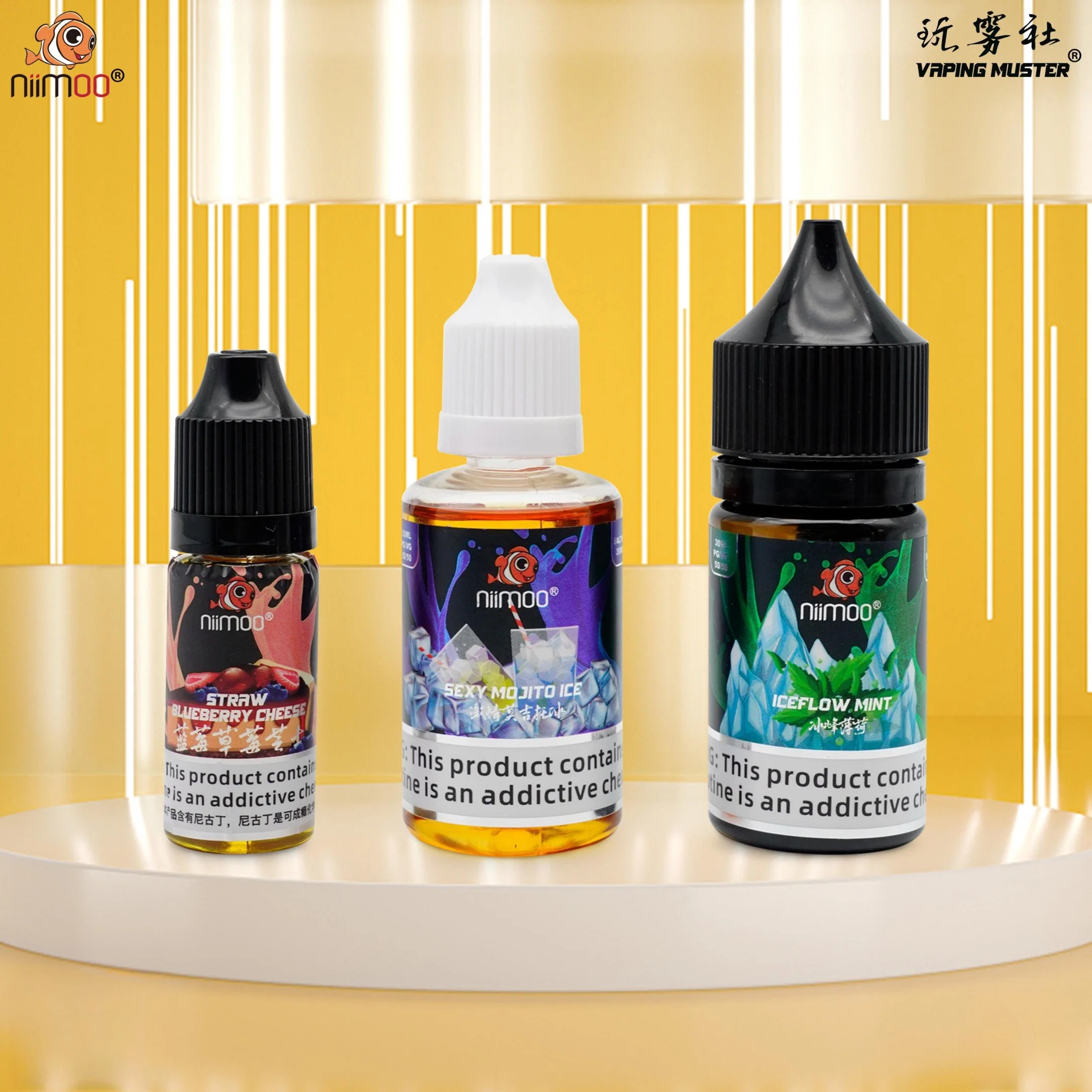 Niimoo Ejuice 11/30/60/100ml Saveurs Saltnic Ejuice Eliquide Vape Ejuice pour Ecigs Stylo Vape Jetable