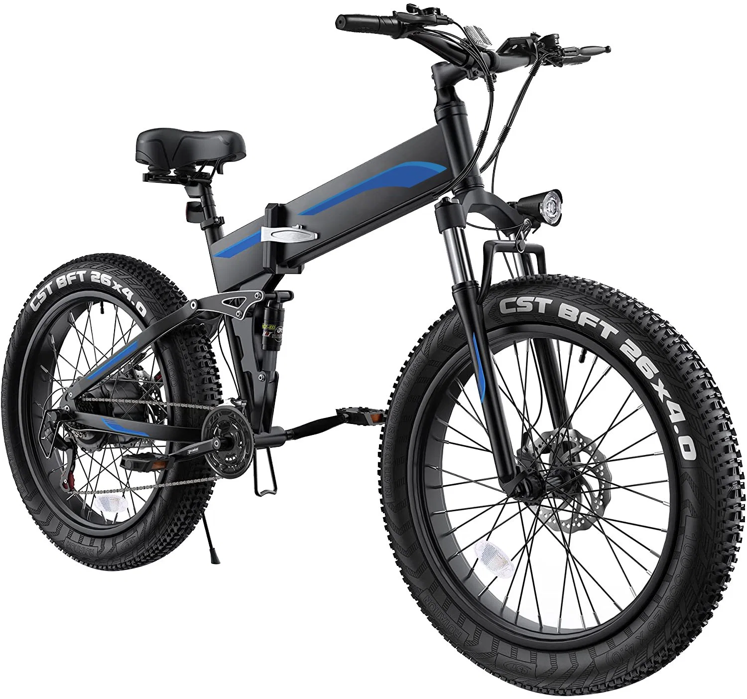 26" 48V 500W Brushless High-Speed Motor Fat Tire Ebike