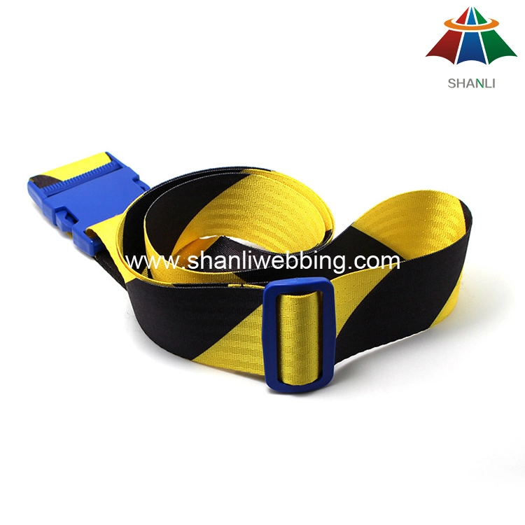 High-Quality Nylon 2" Warning Tape Luggage Strap with Plastic Buckle