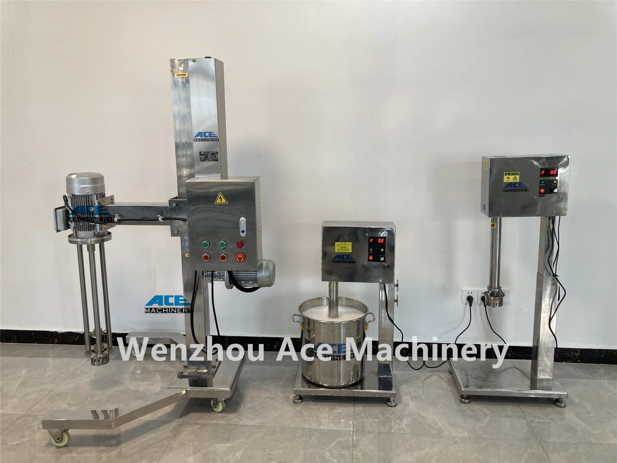 7.5kw Electric Lifting High Shearing Homogenizer Blender Mixer 500L Capacity 316L SS304 High Shear Homogenizer