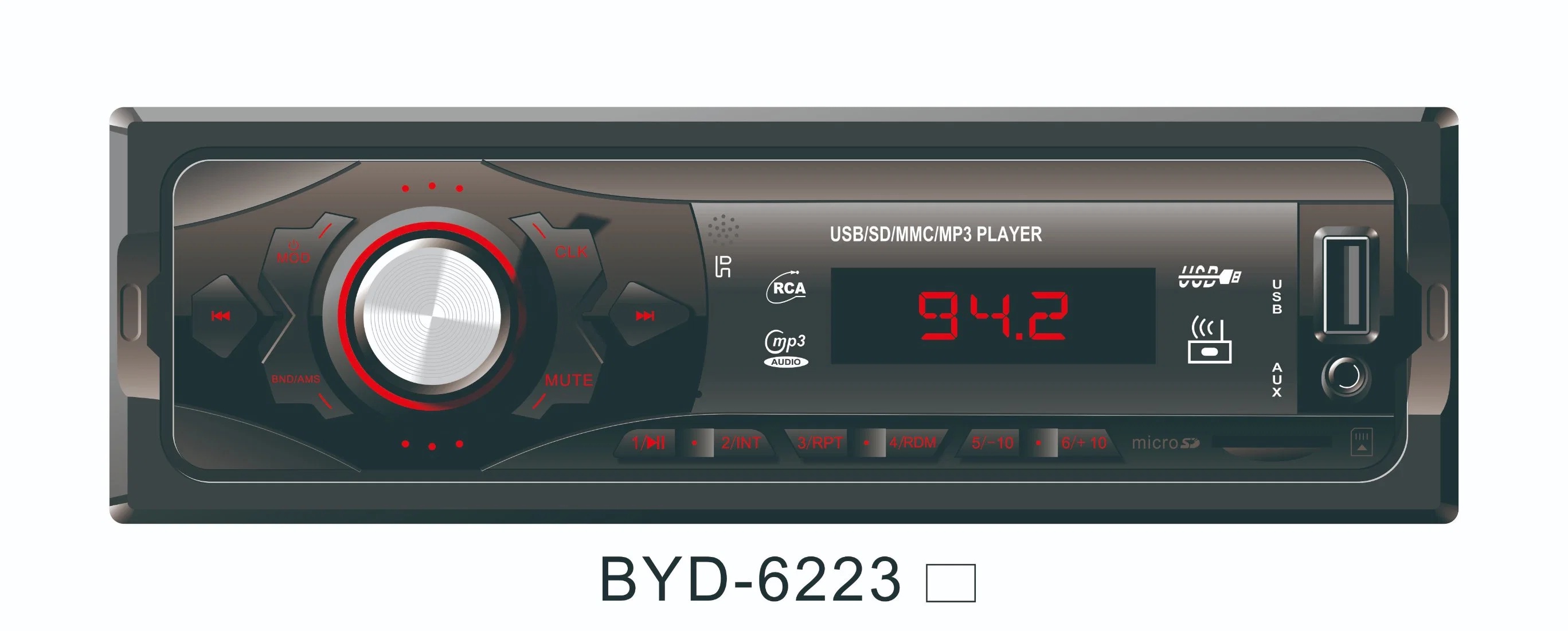 High quality/High cost performance Car Receiver with ISO USB Connector