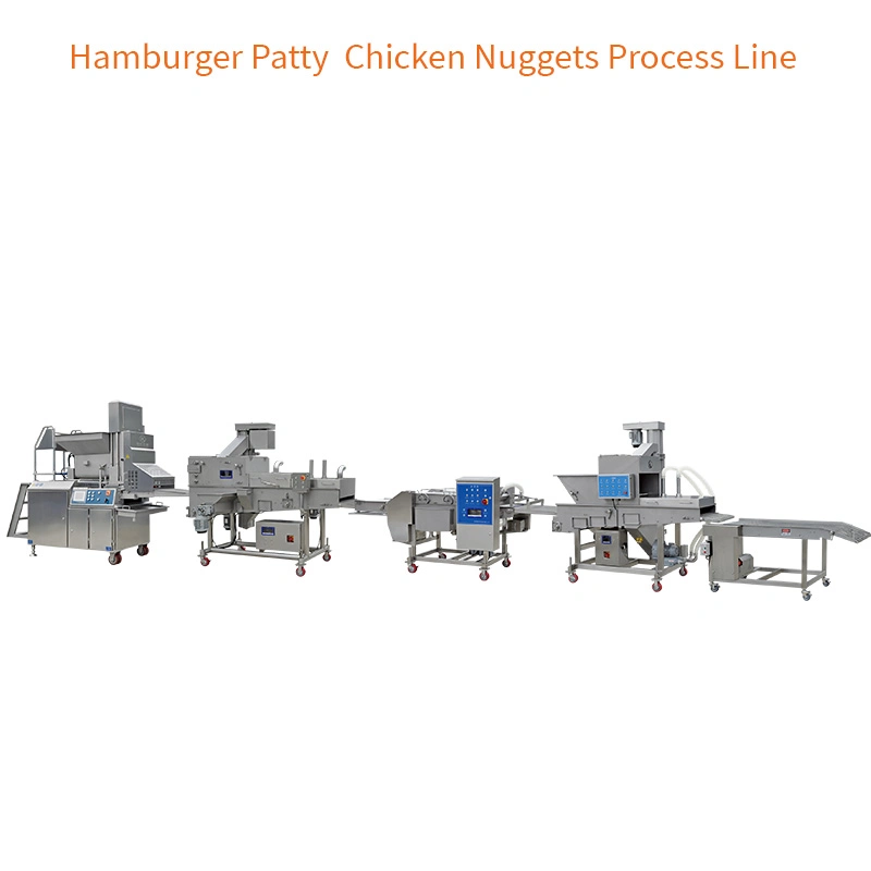 Hamburger Patty Chicken Nuggets Prozess Linie mit ziemlich hoch hinzugefügt Wert