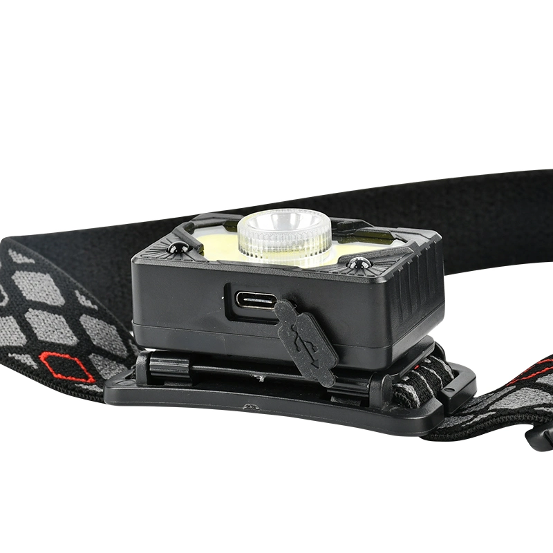 Brightenlux Hot Sale Adjustable Belt USB Rechargeable Battery High Bright LED Headlamp Tactical with 6 Modes