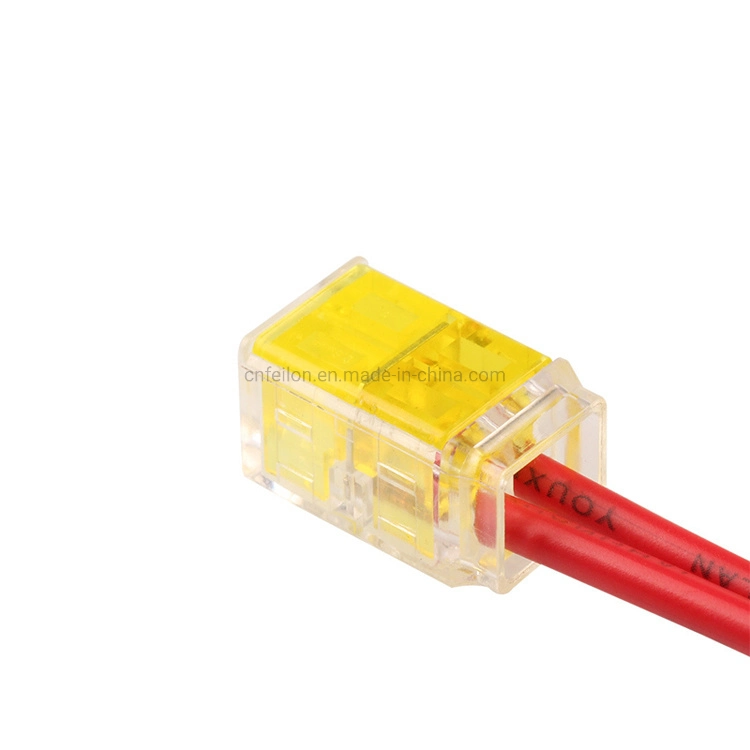 Bloc de jonction Free-Breaking Libre Connecteur dénudage de fil souple et dur Universal 1-2,5 Square utiliser 2 trou parallèlement Bornier d'extrémité du connecteur du fil