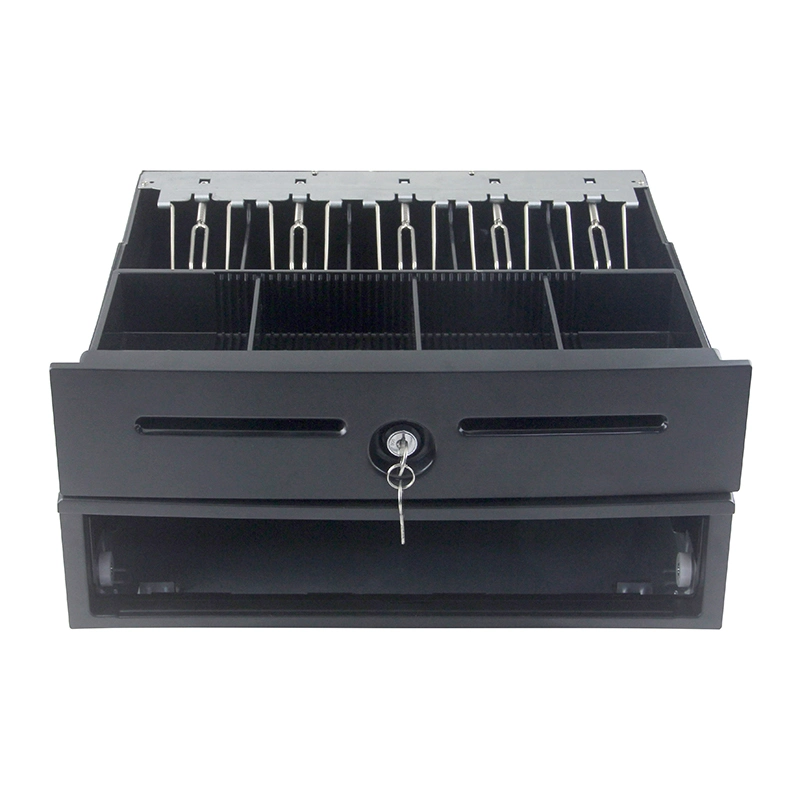 405mm 4/5 Bill 8 Coin Desktops Metal Rj11 Cash Box Electronic