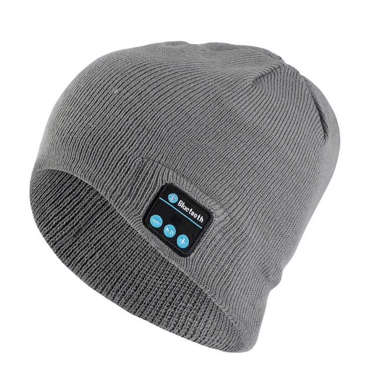 Bonnet d'hiver en tricot personnalisé avec logo brodé Bluetooth