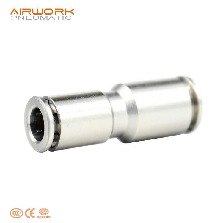 Pg Brass Hose Connector Mechanical Union Straight Reducing PU Push-in Air Gas Push in Pipe Piping Fitting Storage