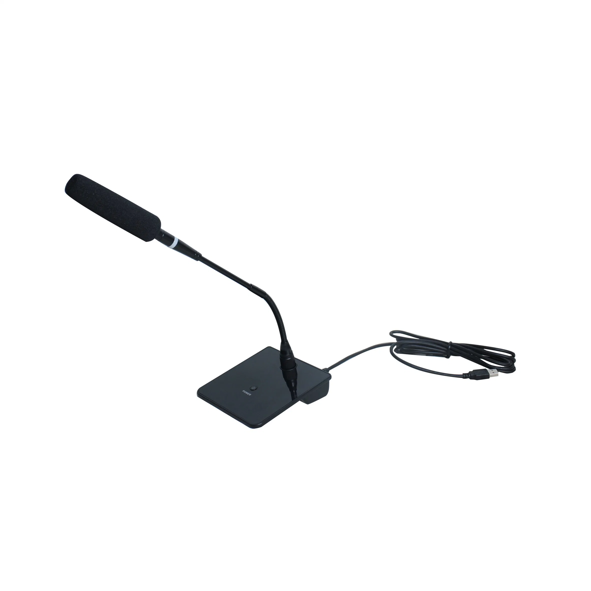 Réunion à distance de vente chaude col de cygne microphone avec connexion USB Smart contacteur on/off haut-parleur audio professionnelles