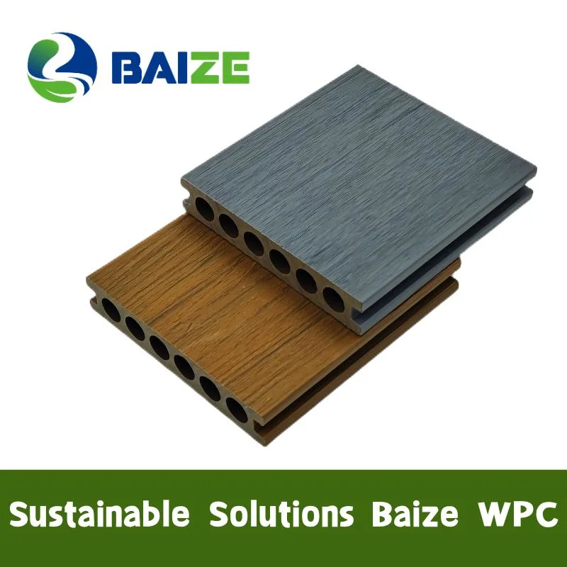 Exterior Wood Texture Co-Extrusion WPC Flooring with Anti-Slip Feature