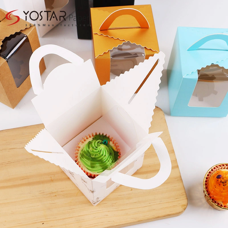 Customized Kraft/Corrugated/Cardboard Paper Small Cake Food Packing Gift Paper Box