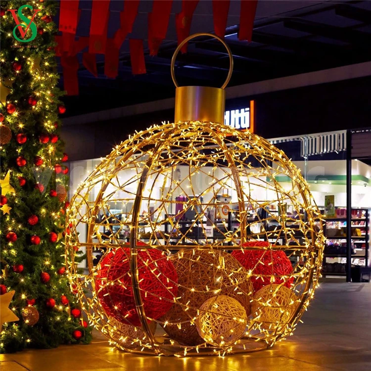 LED Outdoor Christmas Ball Sphere Motif Lights for Lawn Decorations