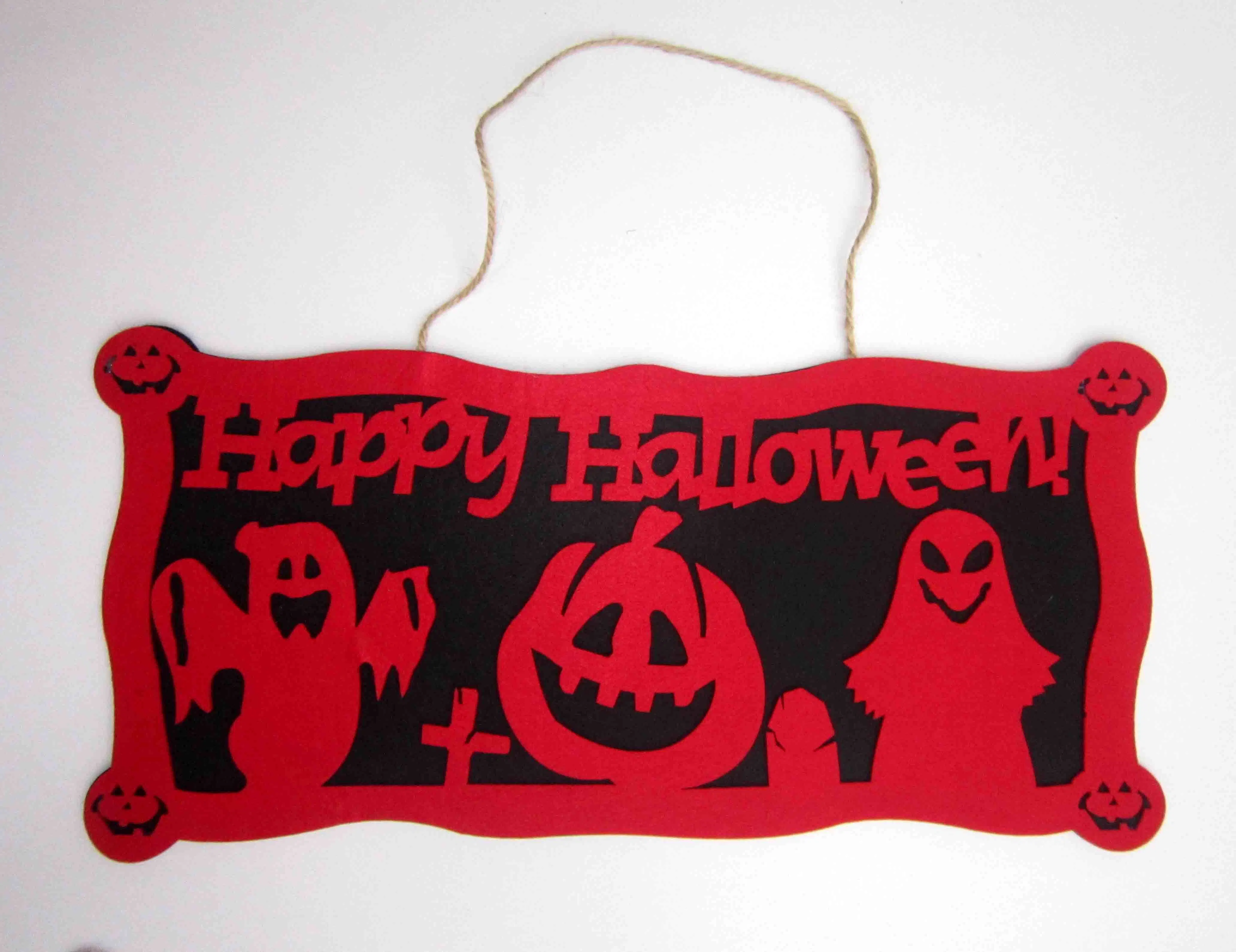 Happy Halloween Door Hanger Non-Woven Party Supplies