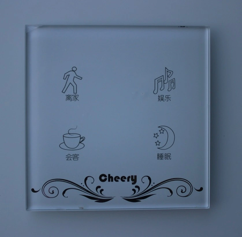 with SGS Certificate Glass Touch Panel Light Switch Touch Panel Tempered Glass Panels