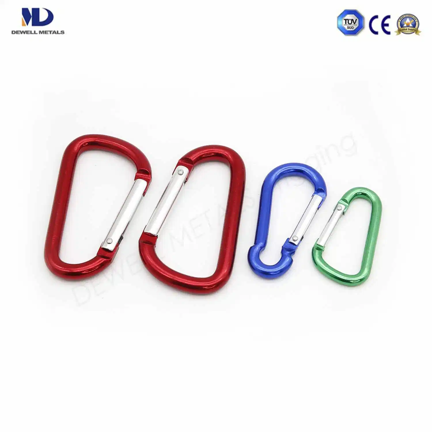 Colored Aluminum Carabiner Snap Hook D Type Egg Type Carbine Type for Camp or Bags