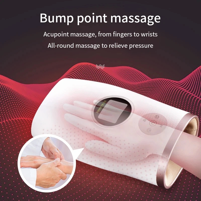 Hot Sale LCD Screen Type-C Airbag Wrapped Wireless Electric Mini Hand Massager