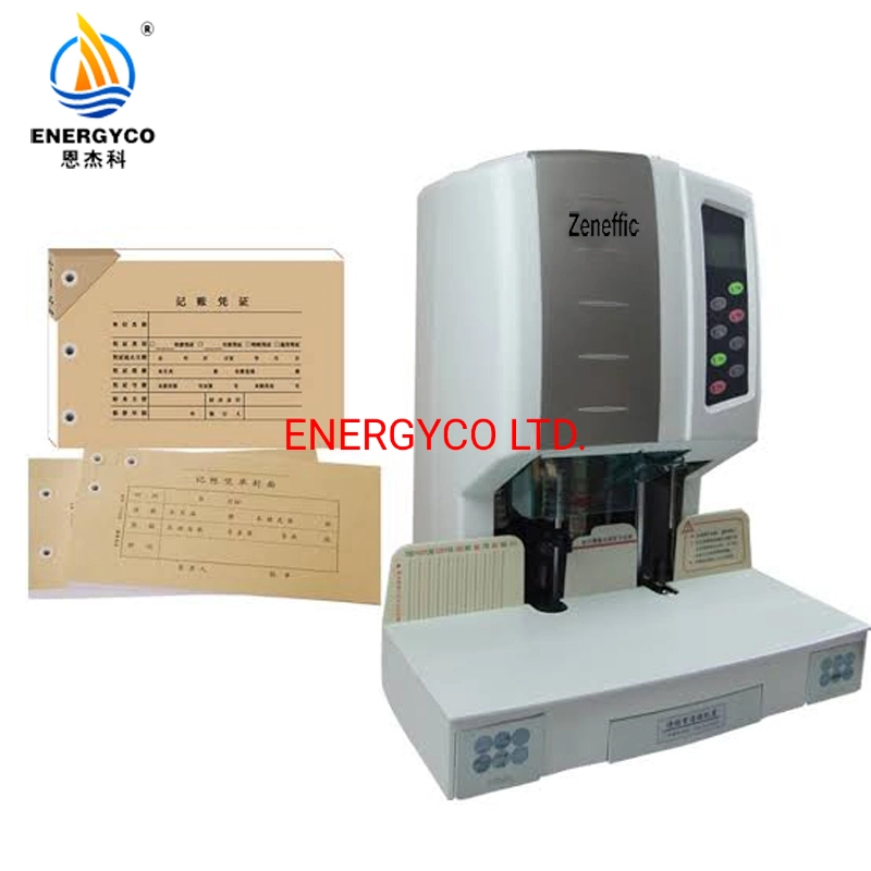 Office Automatic Paper Drilling Binding Machine Nylon Tube Rivet Binder