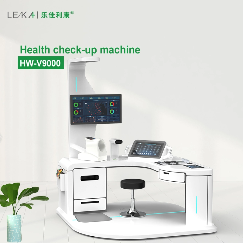 Health Station Kiosk for Measure Body Weight Height Blood Pressure Body Fat