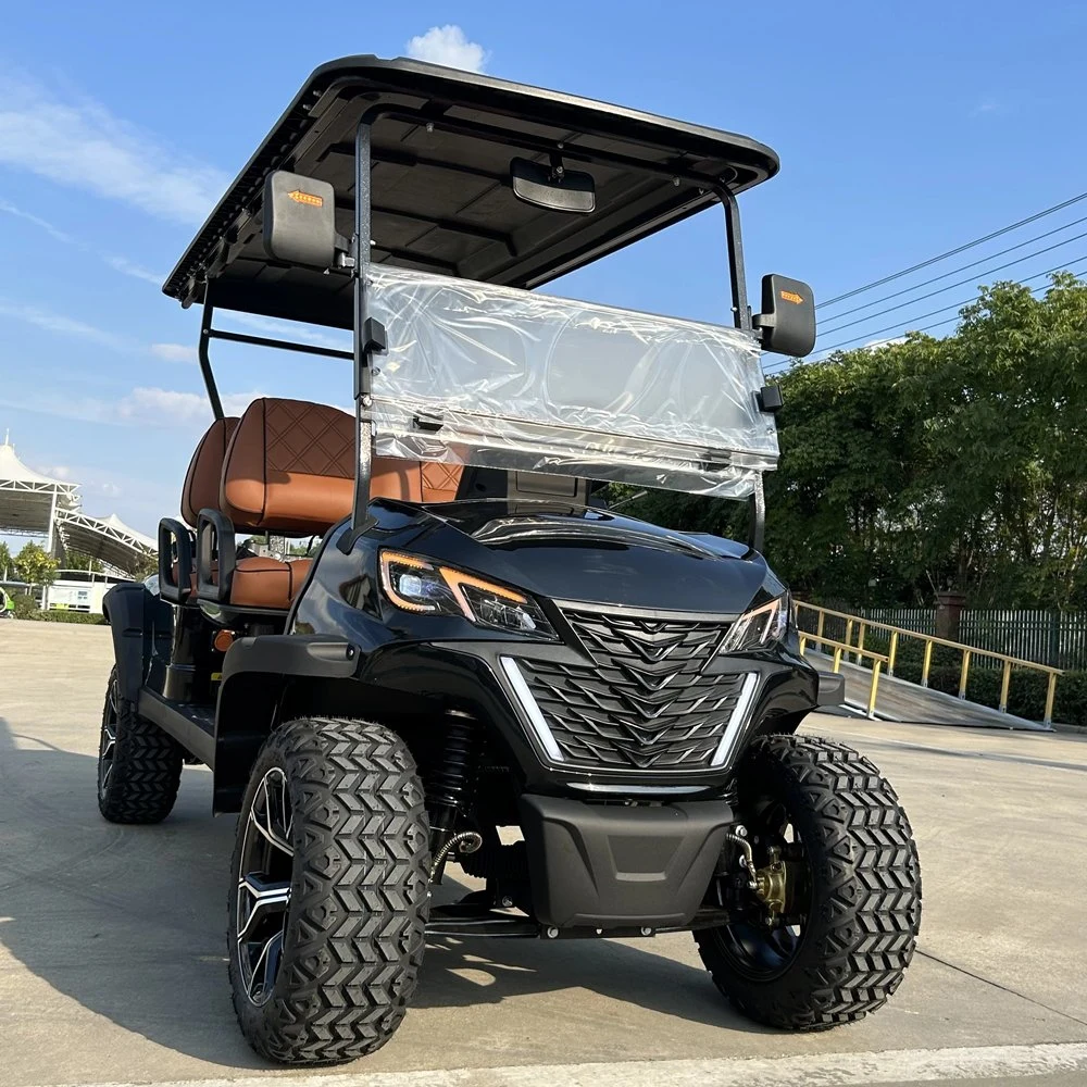 2024 Latest Four-Wheel Golf Cart with Lithium Battery Manual Cart, Customizable 2-Seater/4-Seater/6-Seater/8-Seater Golf Cart