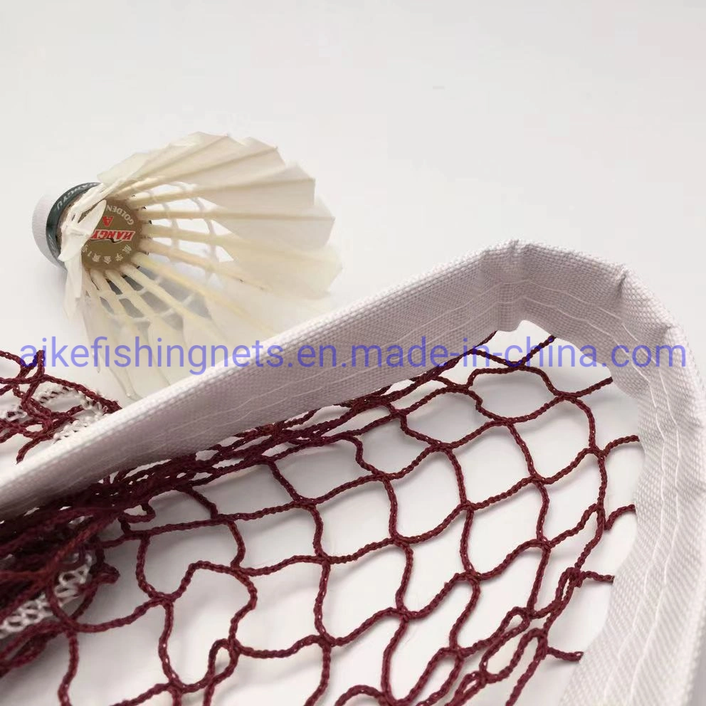 OEM Portable PP Material Red Color Classic Net Badminton Nets for Outdoor Badminton Sports Playing Training