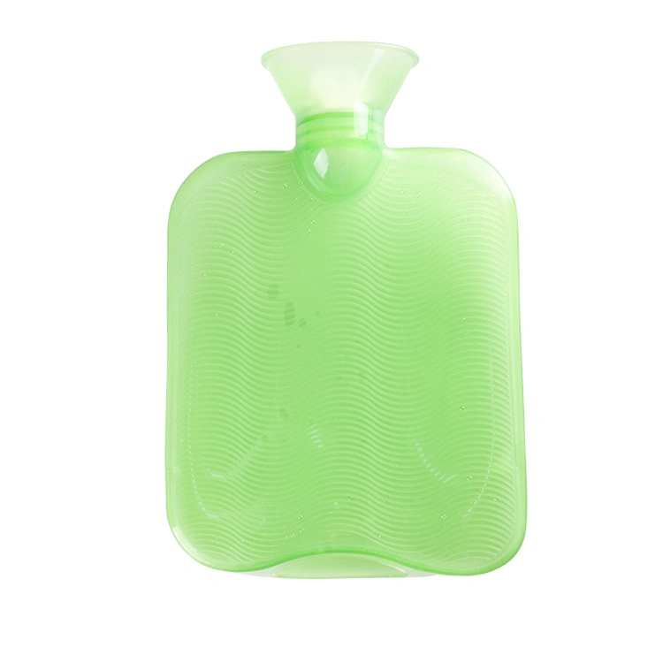 PVC verde bolsa de agua caliente en el efecto terapéutico