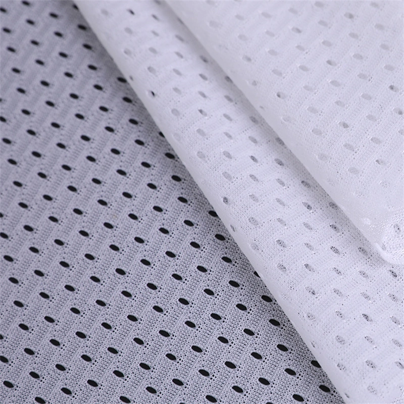 100% Polyester Football Eyelet Mesh Fabric for Athletic Uniforms