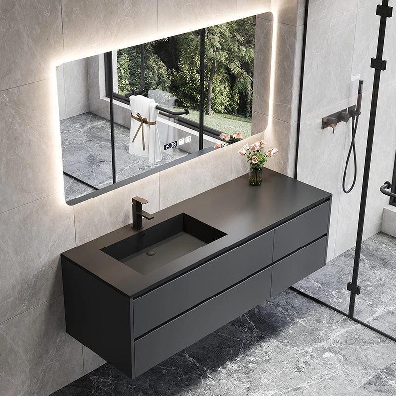 MDF Wash Vanities Bathroom Vanity Plywood Cabinets with Mirror