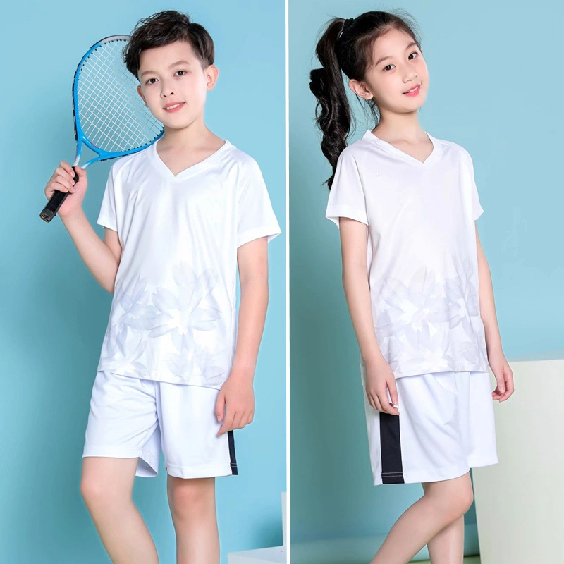 Atmungsaktive Tischtennis T-Shirts Lauf-T-Shirt Fitness Bekleidung für Kinder