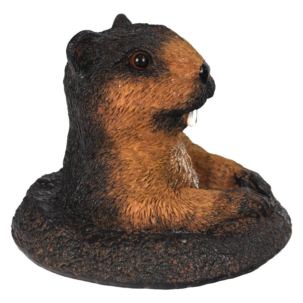 Garden Resin Ground Animal Ornaments Cute Groundhog Decor