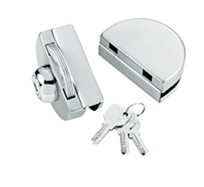 Wall to Glass Single Stainless Steel Frameless Door Lock Glass Door Lock