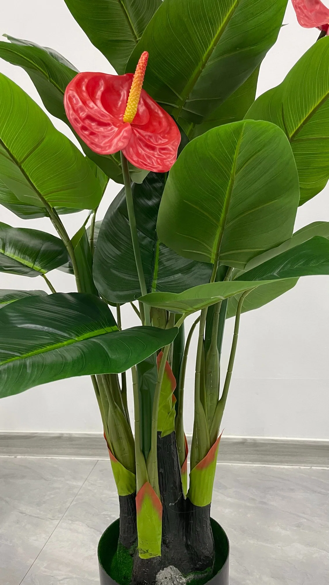 Classical Quintuple Anthurium Hot Sale Can Be Customized, Artificial and Decorative Plant Flower Tree