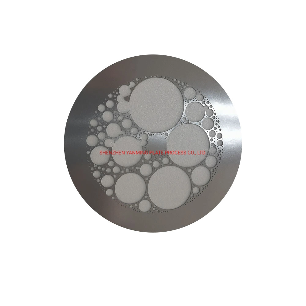 Round Digital Metal Glossy Silk Screen Nameplate