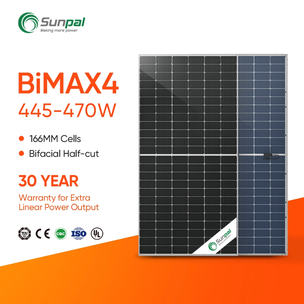 450W Solar Bifacial 144 celda Zxm6 Nhldd144 de doble cristal de la Serie 540W