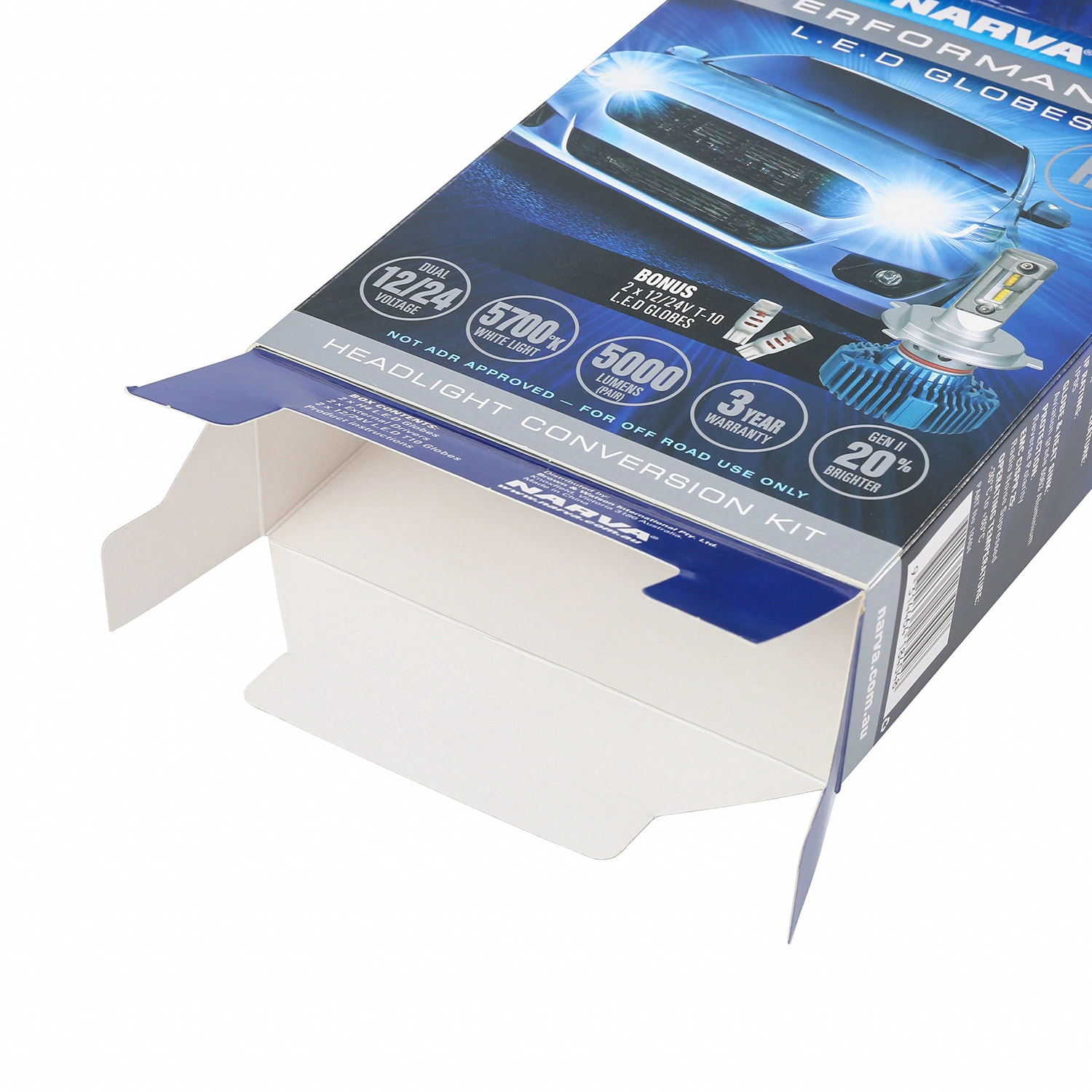 Papier Box LED Kopf Licht Paket Box gute Design LED Verpackung mit Winodw