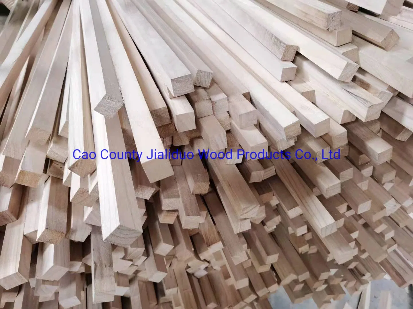 AA Grade Paulownia Solid Wood Different Shapes Trims with No Knots