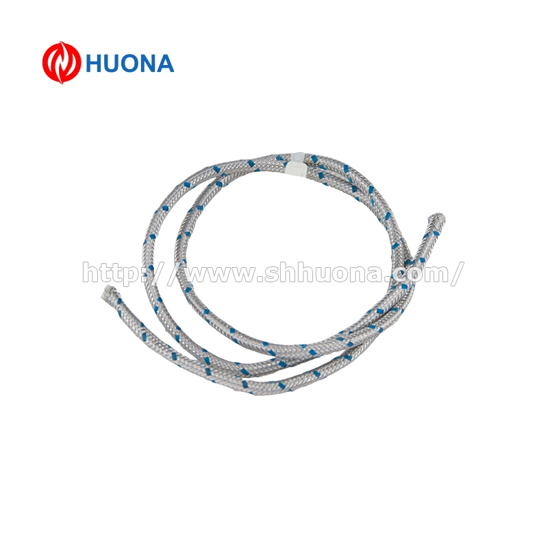 K Type Thermocouple Extension Cable 24AWG with Fiberglass and Stainless Steel Screen Jacket