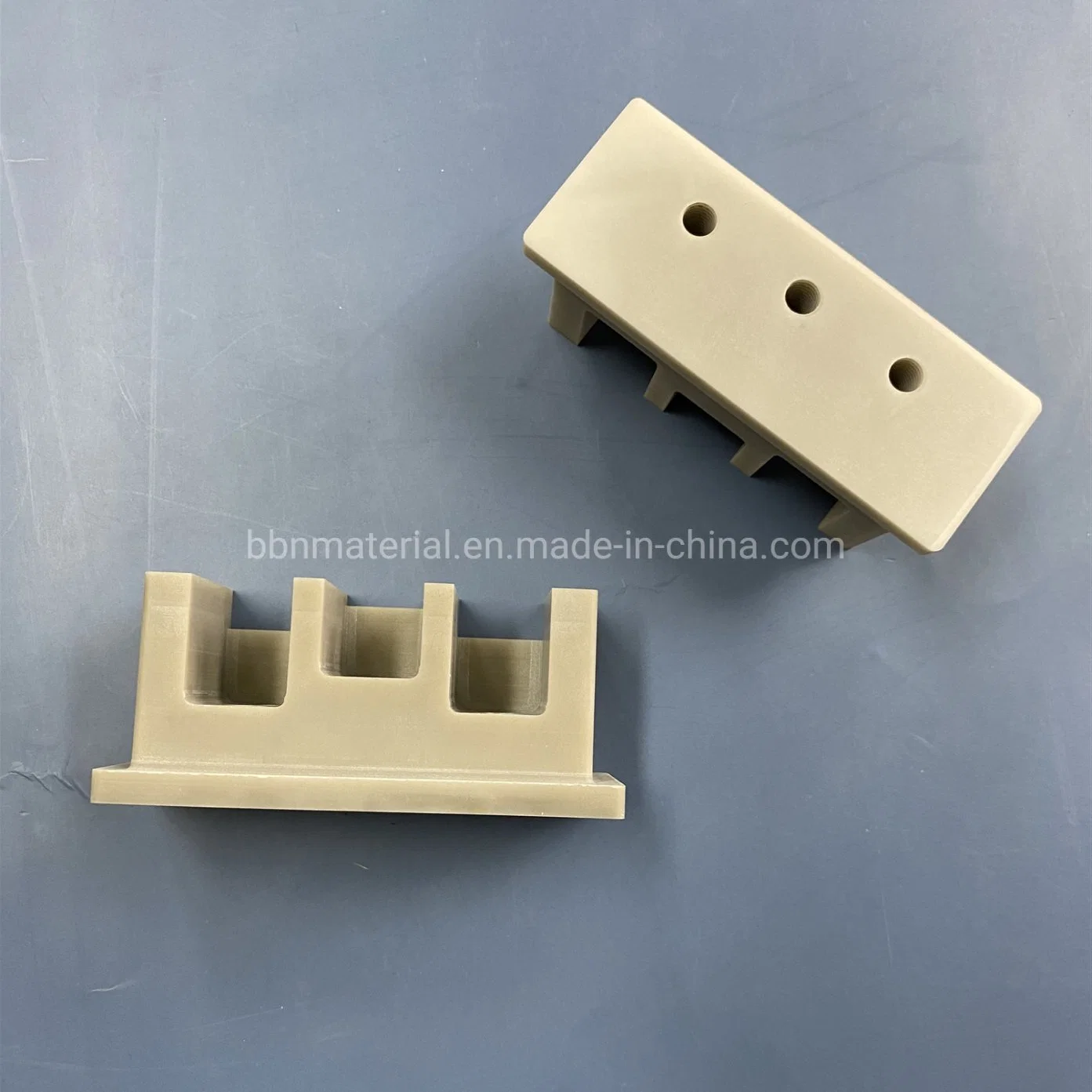 High Precision Custom Made Aln Ceramic Block Aluminum Nitride Screwed Mechanical Parts for Electronic Insulation