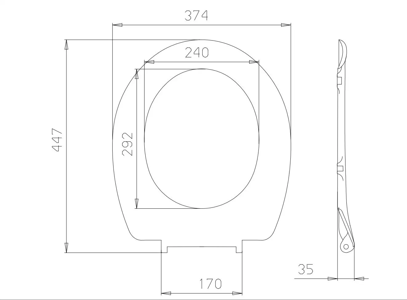 UF White Toilet Seat Supplier Soft Close