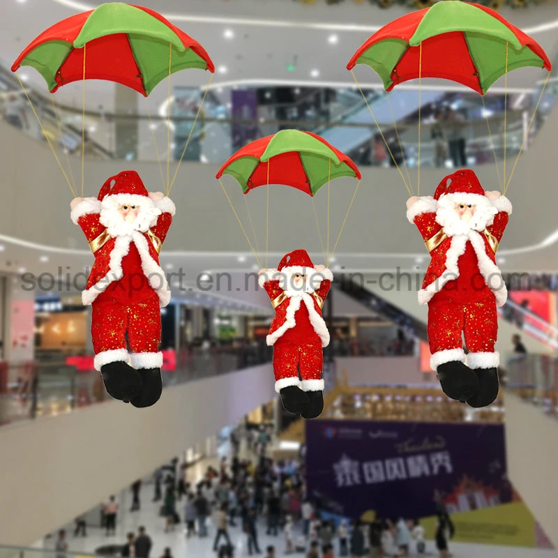 Father Christmas Parachute Christmas Decoration for Shopping Mall Home Kindergarten