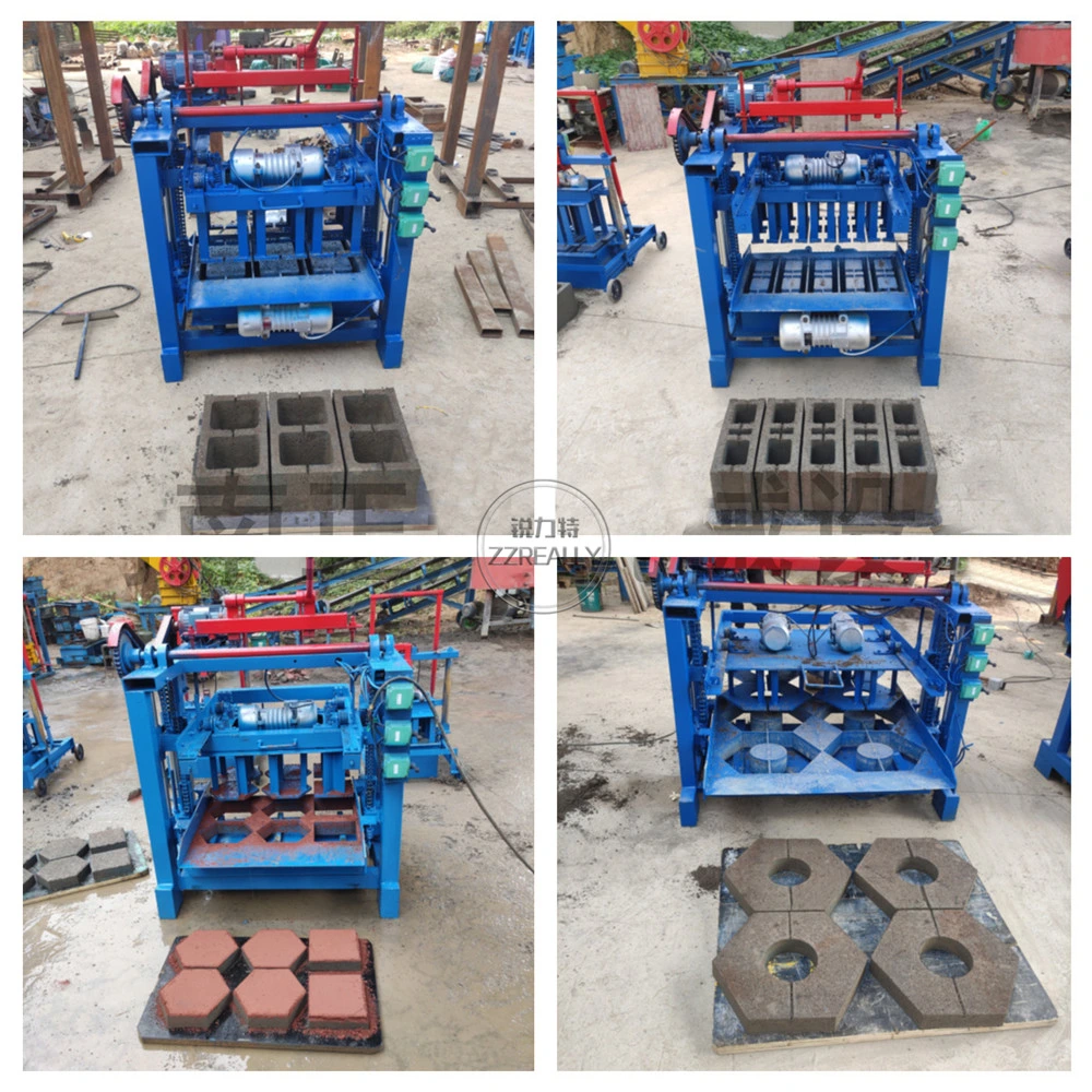 Construction Machine Automatic Concrete Cement Clay Fly Ash Sand Hollow Paving Stone Brick and Block Making Machine in Stock