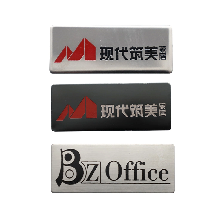 Stainless-Steel Metal Furniture Appliance Fashion Garment Sports Product Label Decal Logo Pin Pet Dog Key Tag