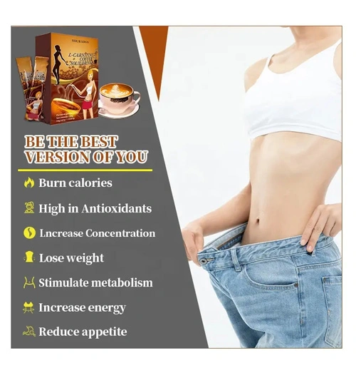 Factory Price Custom Private label Black Slimming Weight Loss L-Carnitine Coffee