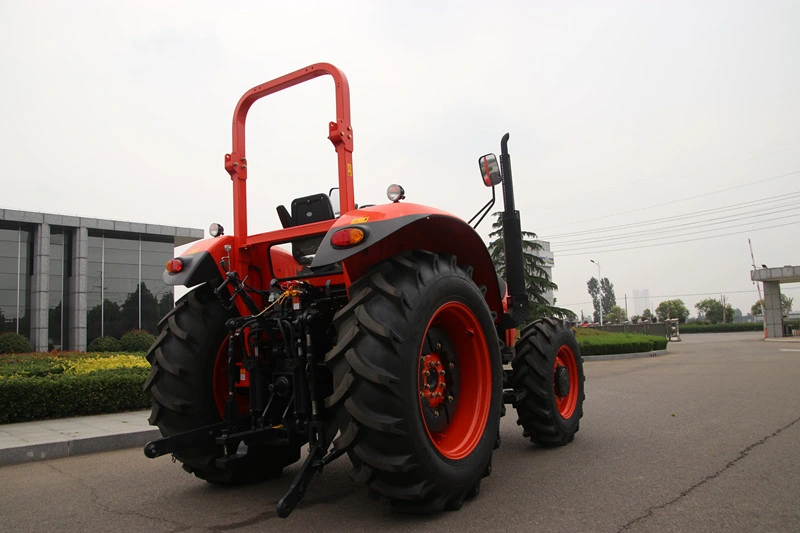 Haute durabilité et bonnes performances Chinois 90HP 4WD pour ferme Tracteur agricole Farmlead avec tracteurs ROPS