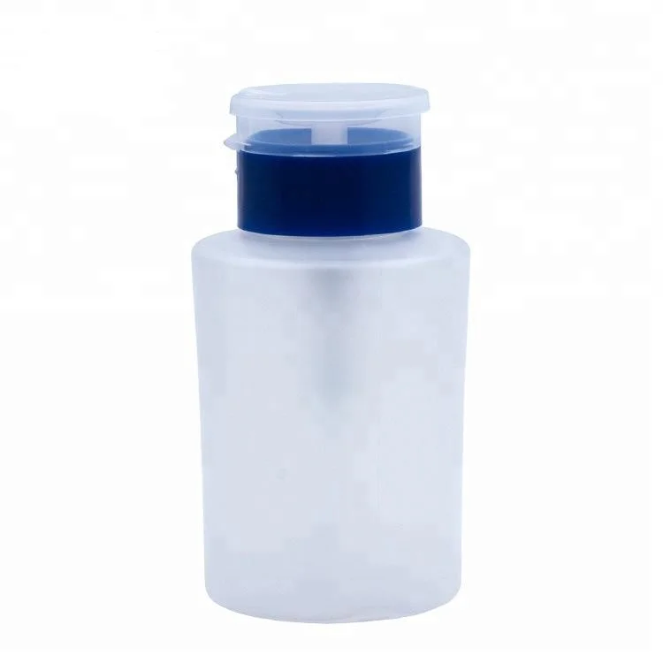 24/410 el removedor de esmalte de uñas de plástico vacía botella de plástico con Bomba Bomba de la uña