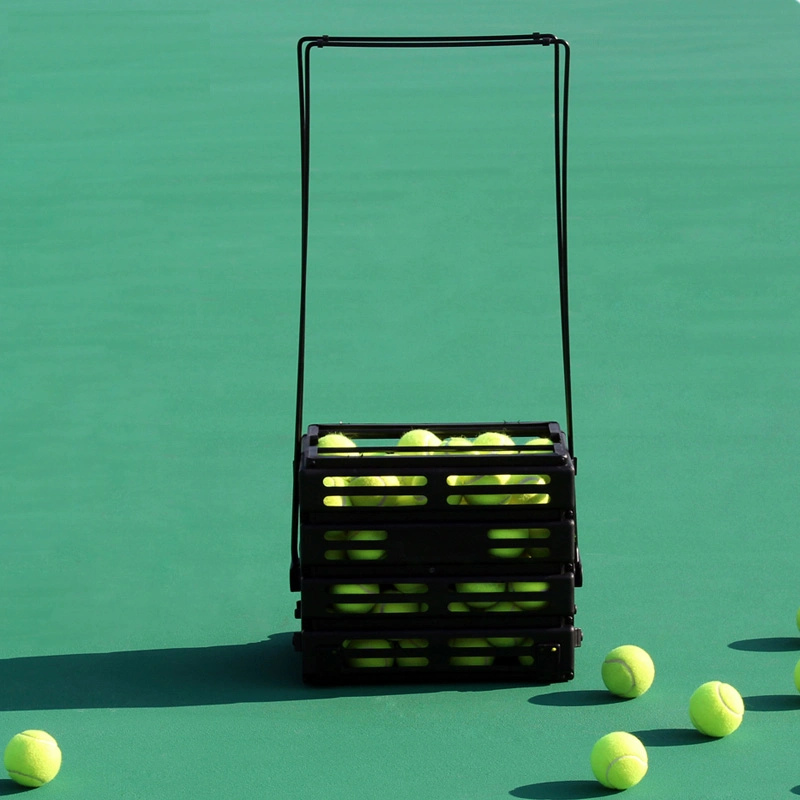 Pelota de Tenis Pelota de Tenis de la cesta de almacenamiento de la tolva portátil con ruedas Wyz Selector21681